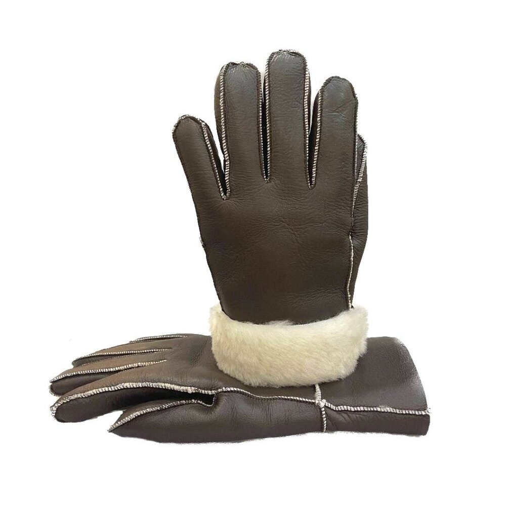 Unisex Premium Shearling Sheepskin Leather Gloves